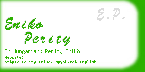 eniko perity business card